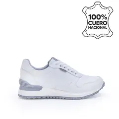 RABBIT - Zapatilla Escolar Unisex Casual ANDREI-027 T Blanco Cuero