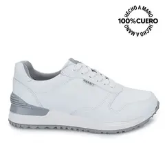 RABBIT - Zapatilla Escolar Unisex Casual ANDREI-027 T Blanco Cuero