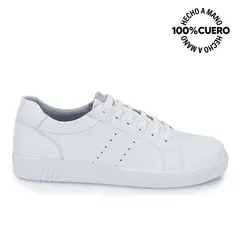 RABBIT - Zapatilla Escolar Unisex Casual ANGEL-081 Blanco Cuero