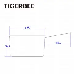 TIGERBEE - CACEROLA DE ALUMINIO DE 24 CM CON TAPA Y MANGO DE SILICONA
