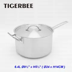 TIGERBEE - CACEROLA DE ACERO INOXIDABLE DE 24 CM