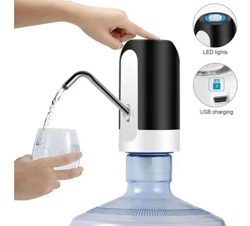 Dispensador de Agua para Bidón de Hasta 18L Carga USB