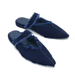 MATISMA - Mules Para Mujer Amalia Denim Azul