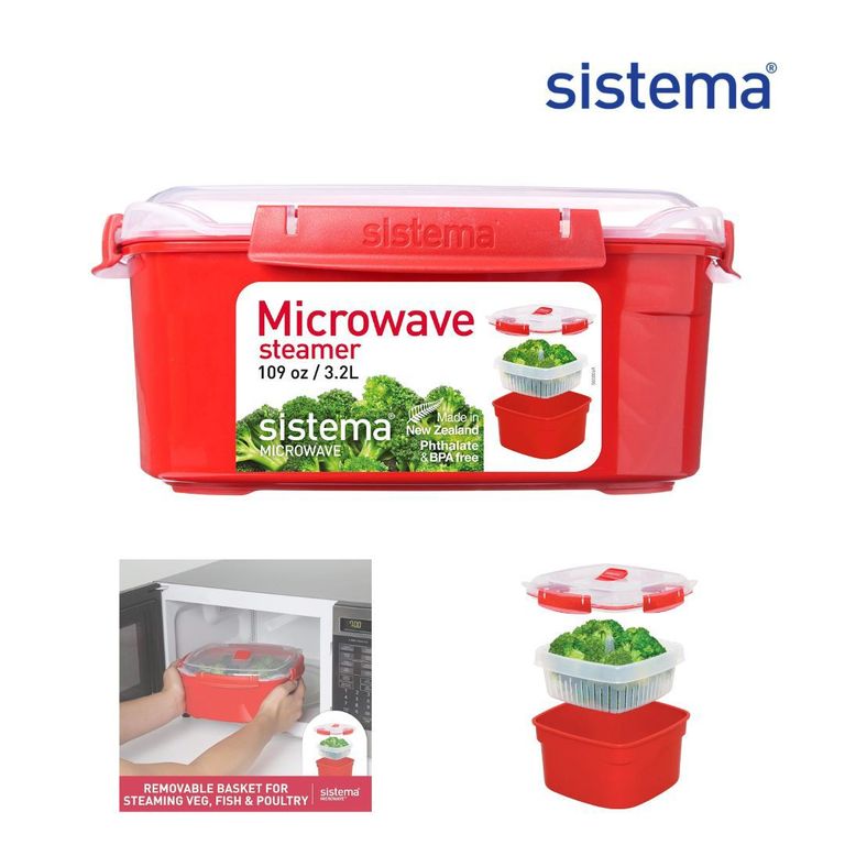 RECIPIENTE PARA MICROONDAS Y VAPORIZADOR DE VERDURAS