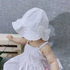 KAST PE - Bucket Hat Aitana gorro bebe niña con lazo 48cm: 9 meses a 2 años