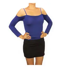 GENERICO - Blusa Mujer Bustier sin mangas - Nathalie Love It - Azulino