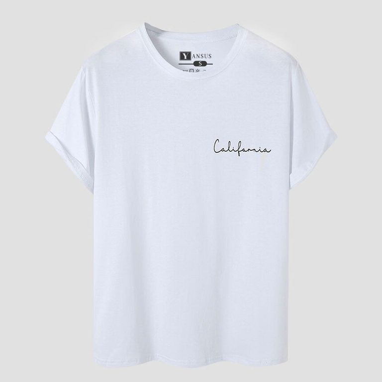 Polo Camiseta Manga Corta Con Estampado California