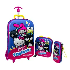 SCOOL - MOCHILA MALETA ESCALADORA CON 6 RUEDAS HELLO KITTY