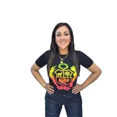 GENERICO - Polo mujer diseño Escudo Nacional - Nathalie Love It - Negro