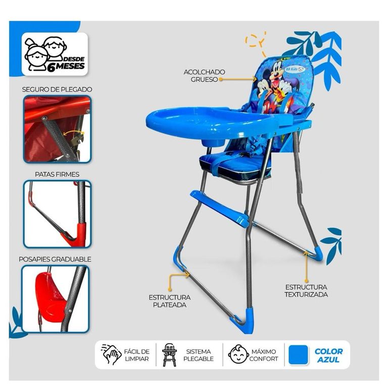 Silla Comedor para Bebes Economico Plegable