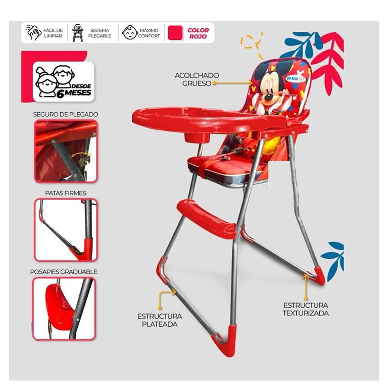 Silla Comedor para Bebes Economico Plegable