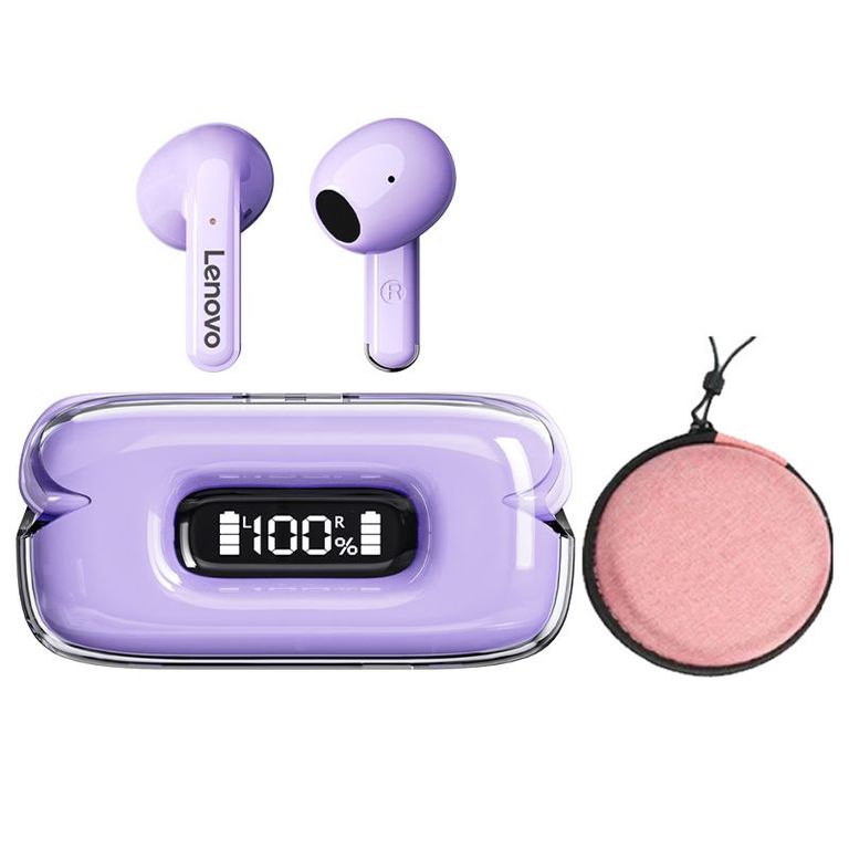 X15 II De Audífonos-Morado y Bolsa de almacenamiento-Rosa