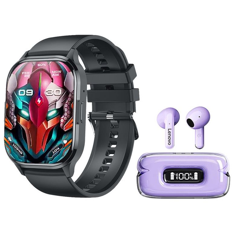X15 II De Audífonos tws-Morado y Toumi Watch GT-W-Negro
