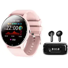 LENOVO - X15 II De Audífonos tws-Negro y Toumi Watch Fit 2-Rosa