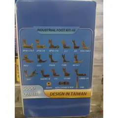 GENERICO - Set de 16 Prensatelas para Maquina Coser Recta Industrial