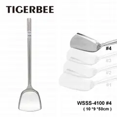 TIGERBEE - ESPATULA DE ACERO INOX CON MANGO ANTIDESLIZANTE "SIZE 4"
