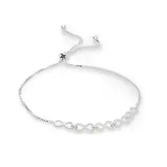 AMBAR JOYERIA - Pulsera de Plata 925 5 Infinitos Silver