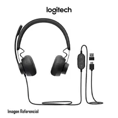 LOGITECH - AUDIFONO B2B ZONE WIRED USB/USB-C C/MICROFONO P/N: 981-000871