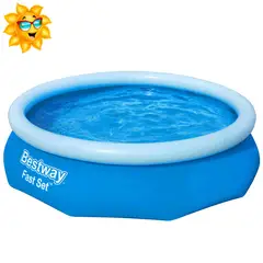 BESTWAY - Piscina Inflable Circular 305x76 Diversión Familiar Niños y Adultos