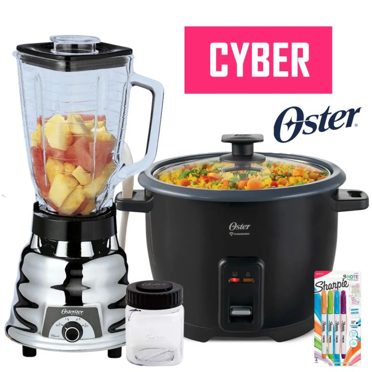 Combo Licuadora 600 Watts + Olla Arrocera 1.8 L Negro