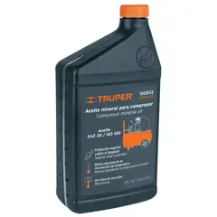 TRUPER - Aceite para compresor 1000ml aceite mineral 34oz