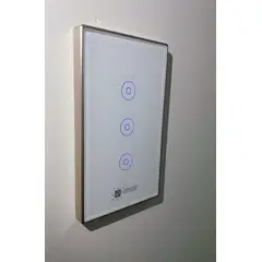 CONFORT - Interruptor Smart Touch Wifi 3 Canales De Marco Metal Inoxidable