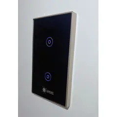 CONFORT - Interruptor Smart Touch Wifi 2 Canales De Marco Metal Inoxidable