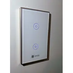 CONFORT - Interruptor Smart Touch Wifi 2 Canales De Marco Metal Inoxidable