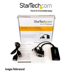 STARTECH - ADAPTADOR VGA A HDMI CON AUDIO 1080P P/N: VGA2HDU