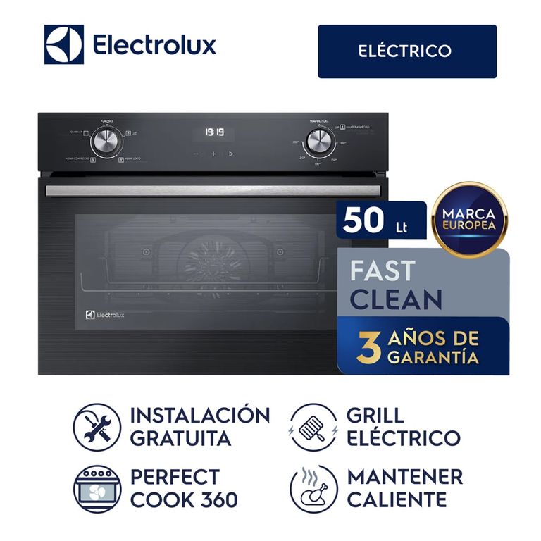 Horno Convección Empotrable Negro Eléctrico 50L OE4EH