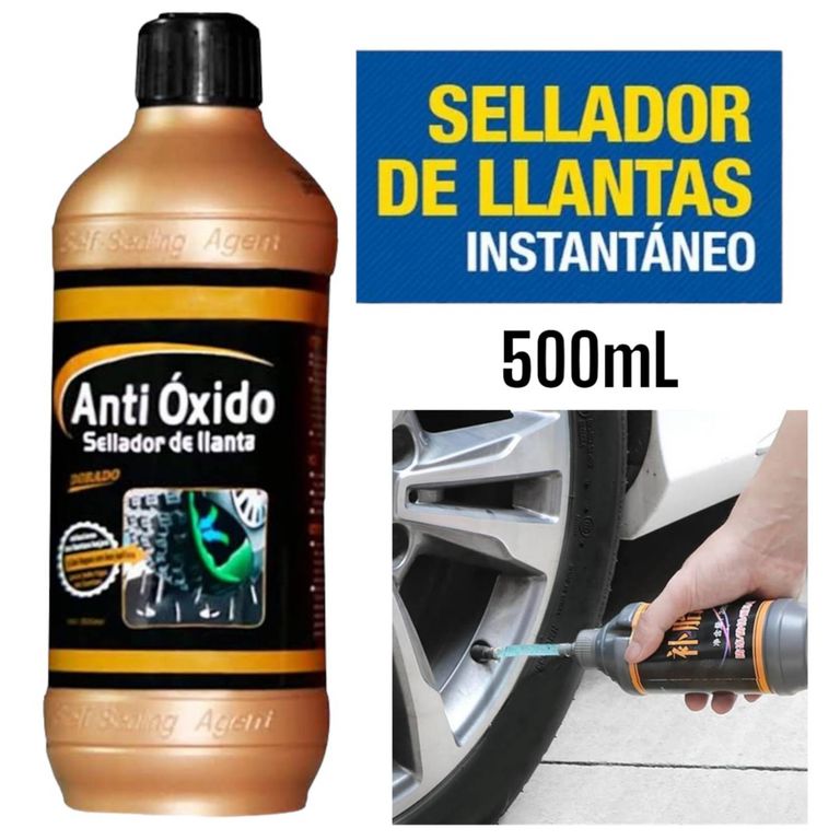 Sellador de Llanta Antioxido para todo tipo de Llantas 500ml