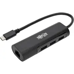 TRIPP LITE - Hub USB portátil Tripp-Lite U460-003-3A1GB 3 Puertos USB 3.1 RJ45