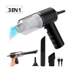 OEM - Mini Aspiradora Portátil Recargable 3 en 1 - Limpieza Carro Casa