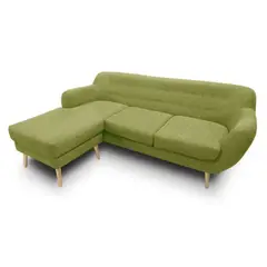 GENERICO - Sofá 3 Cuerpos Brema - Verde + Banqueta de Regalo