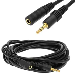 GENERICO - Cable Extension audifonos plug 3-5mm macho a plug 3-5mm hembra 1-5mts