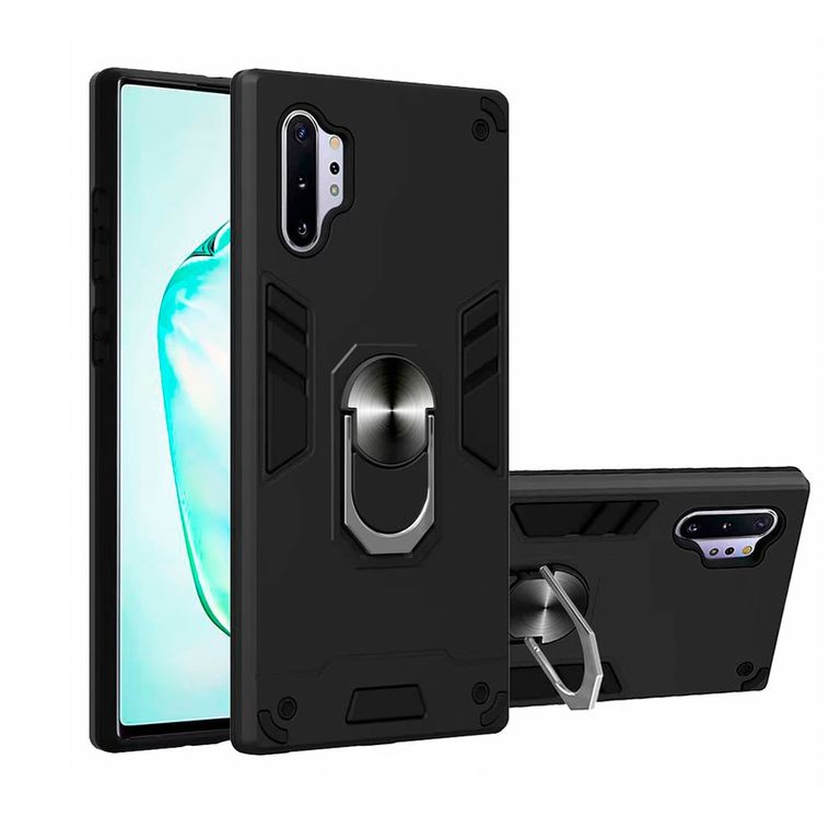 Funda de Xiaomi Mi 12T con Anillo Metálico Antishock Negro Resistente