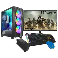 INTEL - Computadora Pc Gamer Core i7 14700 32GB 1TB RTX 4060 8GB MONITOR 32" FULL HD