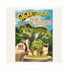 GENERICO - Libro Infantil Gigantosaurus Pega y Colorea - Libro de Actividades