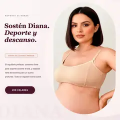 GENERICO - Sosten Maternal Diana Uso Nocturno Broche Lactancia BCxy Lenceria