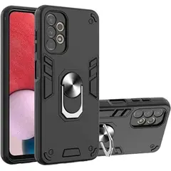 GENERICO - Funda Case para Samsung A52 4G con Anillo Metálico Antishock Negro