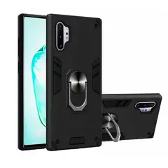 Funda Case for Motorola Moto G100 con Anillo Metálico Antishock Negro