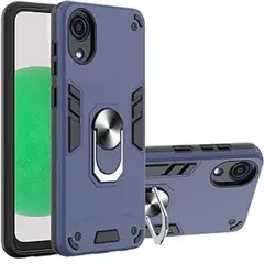 GENERICO - Funda Case para Samsung A03 Core con Anillo Metálico Antishock Azul