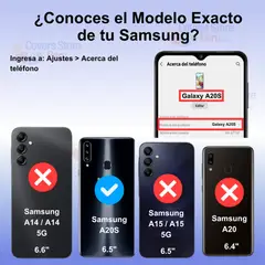GENERICO - Funda para Samsung A20s con Anillo Metálico Antishock Azul Resistente