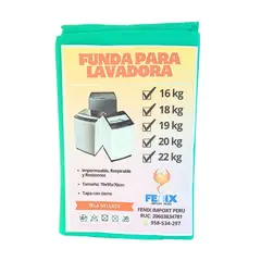 GENERICO - Funda Forro Para Lavadoras Tela Delgada 10 - 15kg