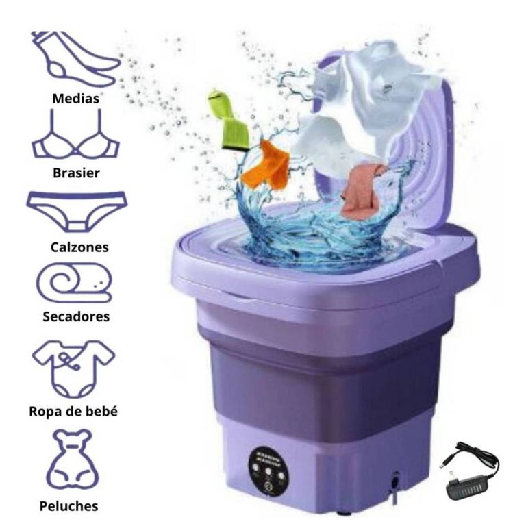 Mini Lavadora de Ropa Portátil Compacto Plegable