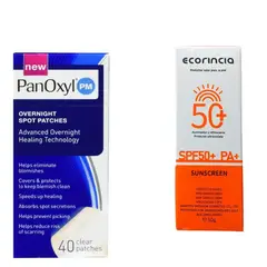 PANOXYL - PACK PARCHES PARA EL ACNE Y PROTECTOR SOLAR ECORINCIA