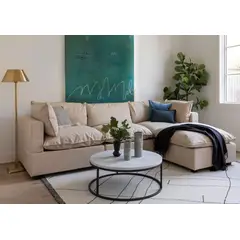 GENERICO - Sofá 3 Cuerpos Rennes + Banqueta de Regalo