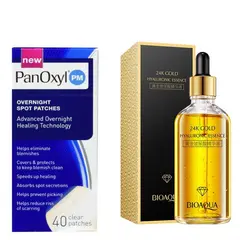 PANOXYL - PACK PARCHES PARA EL ACNE Y SERUM ESENCIA DE ORO BIOAQUA