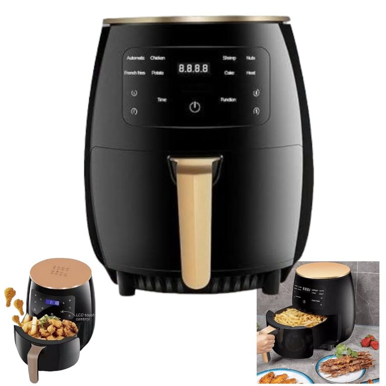 Freidora de Aire 6Litros 2400W Temperatura Regulable hasta 200°C