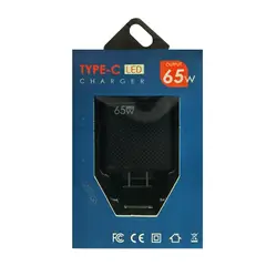 BIG GER - CARGADOR ADC-GAN001 USB-C y USB de 65W - PD33W COLOR NEGRO